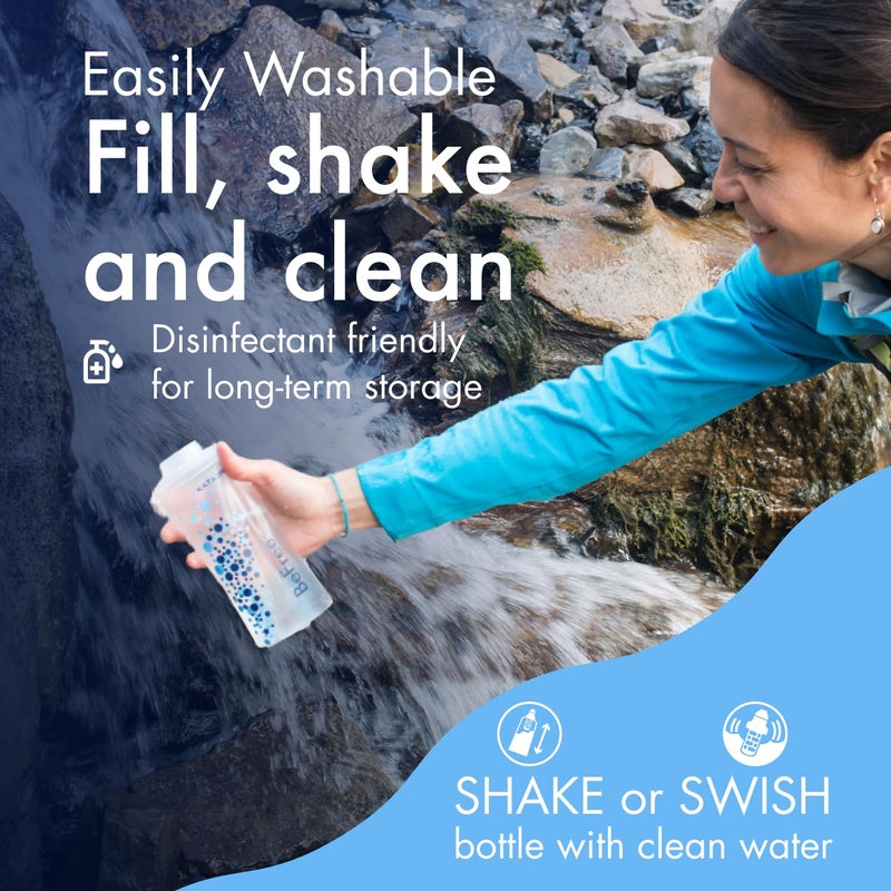 KATADYN فلتر مياه كاتادين بي فري 1.0 لتر، تدفق سريع، غشاء EZ Clean بقطر 0.1 ميكرون لرياضات التحمل، التخييم وحمل الحقائب، مقاس واحد، 8018006 - Image 4